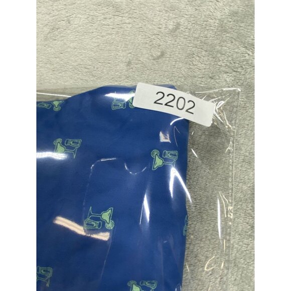 Tackle & Tides Shorts Mens Blue Size 38 Martini Print With Button & Zip Closure - Picture 7 of 8